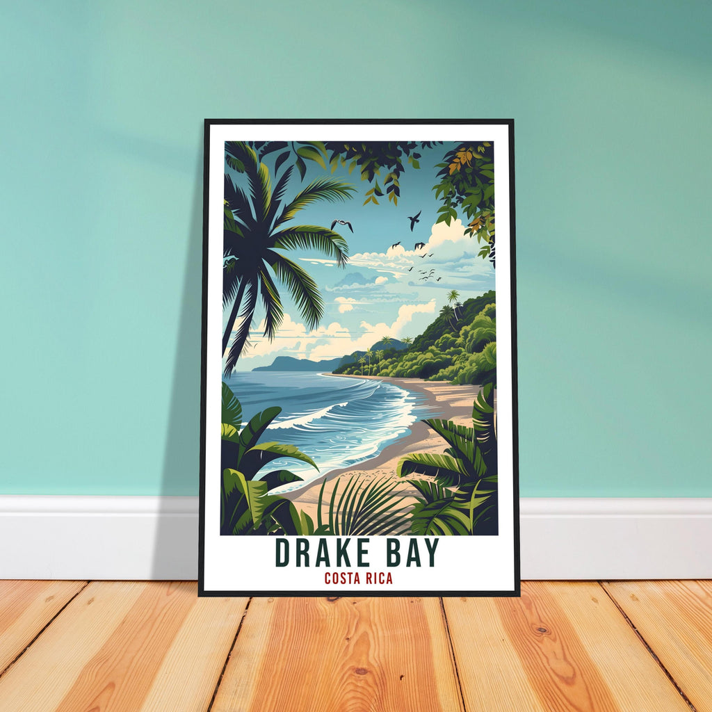 Drake Bay Costa Rica Travel Print Wall Art Wall Hanging Home Décor Drake Bay Gift Landmark Artwork Travel Art Costa Rica City Travel Poster