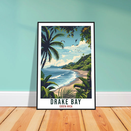 Drake Bay Costa Rica Travel Print Wall Art Wall Hanging Home Décor Drake Bay Gift Landmark Artwork Travel Art Costa Rica City Travel Poster