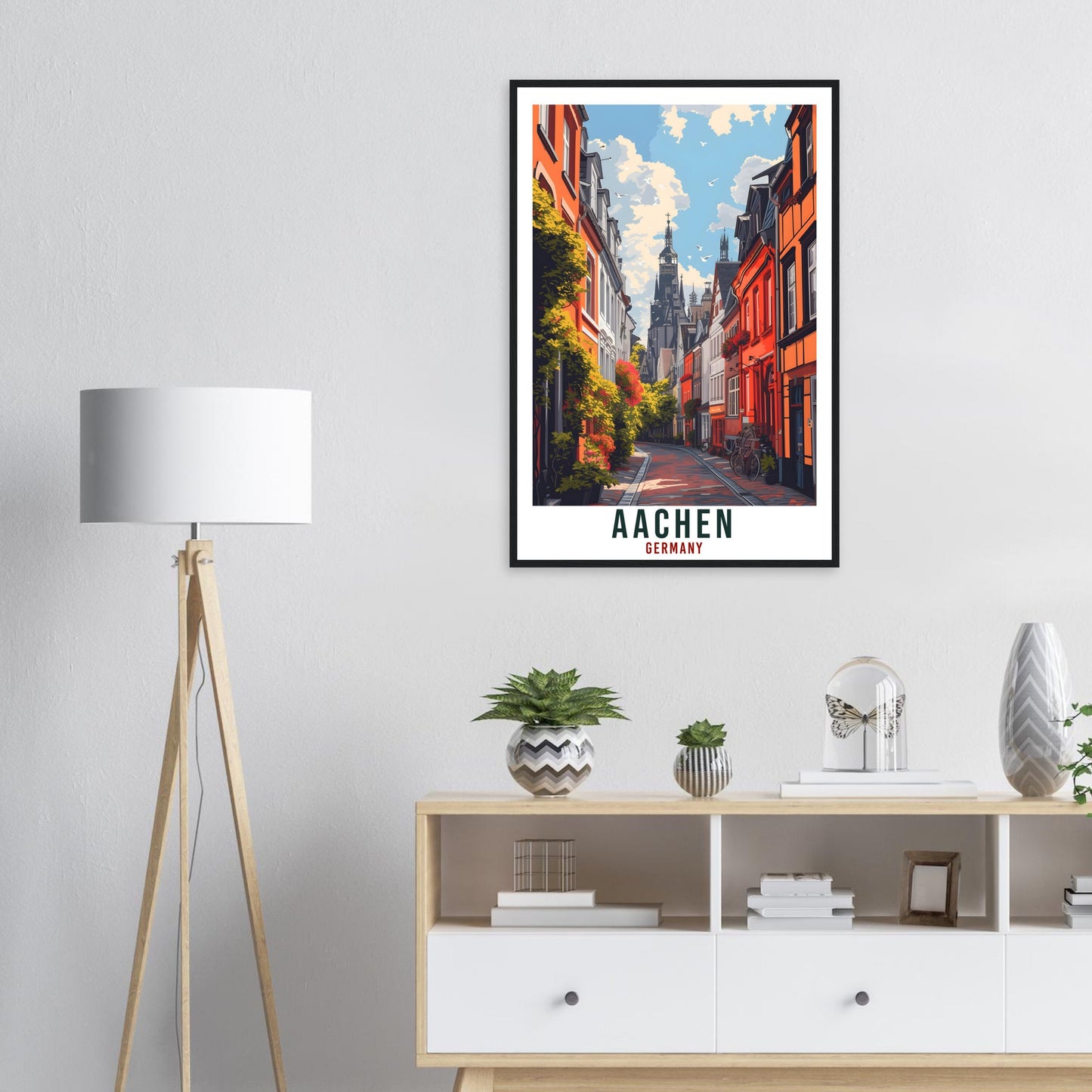 Aachen Print Travel Gift Germany Home Decoration Aachen German Wall Art Gift Wall Hanging Art Lover Germany Artwork Aachen Travel Poster