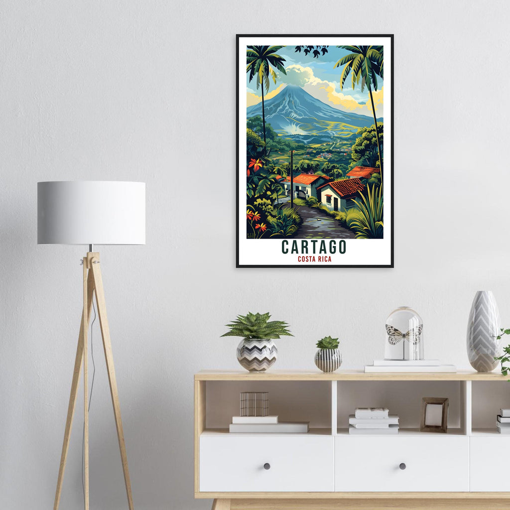 Cartago Costa Rica Travel Print Wall Art Wall Hanging Home Décor Cartago Gift Landmark Artwork Travel Art Costa Rica City Travel Poster