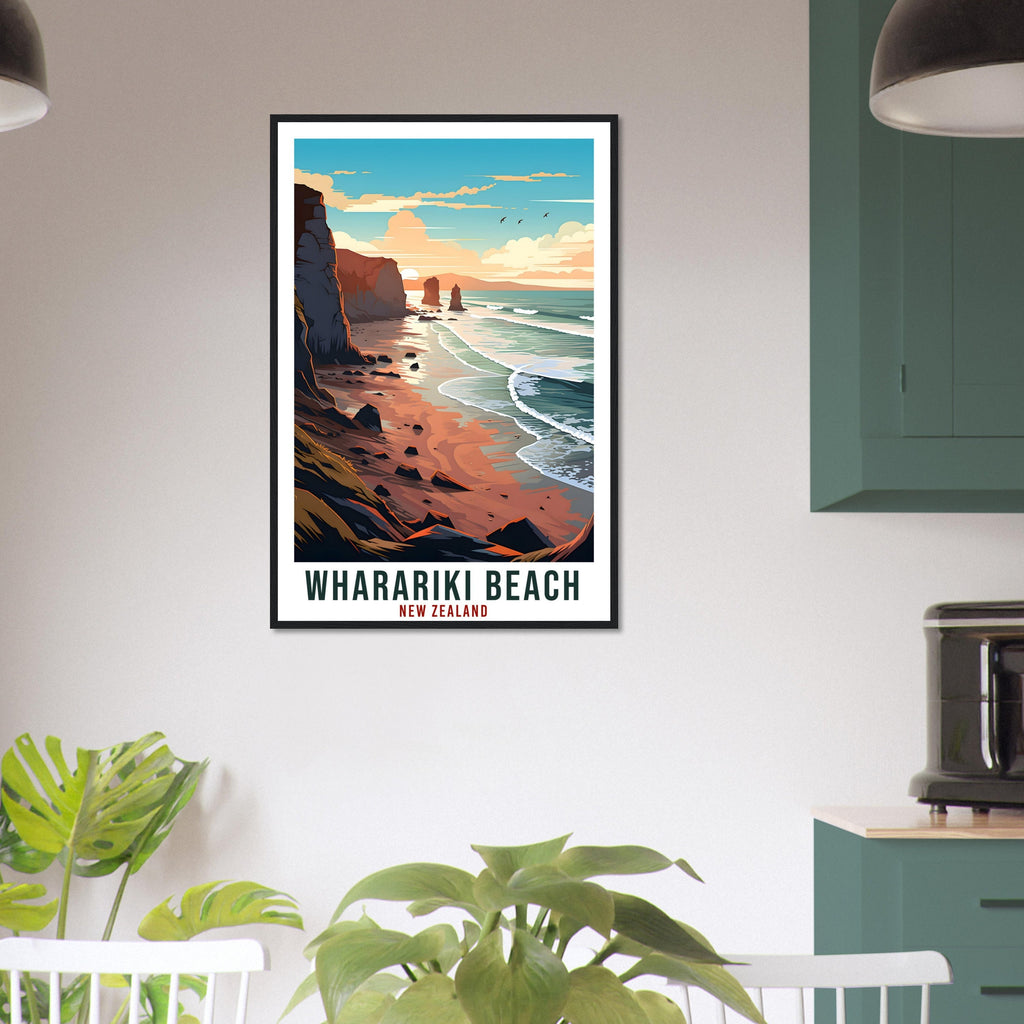 Wharariki Beach Travel Print Wall Art Wharariki Beach New Zealand Artwork Art Gifts Wharariki Travel Poster New Zealand Art Lovers Gift