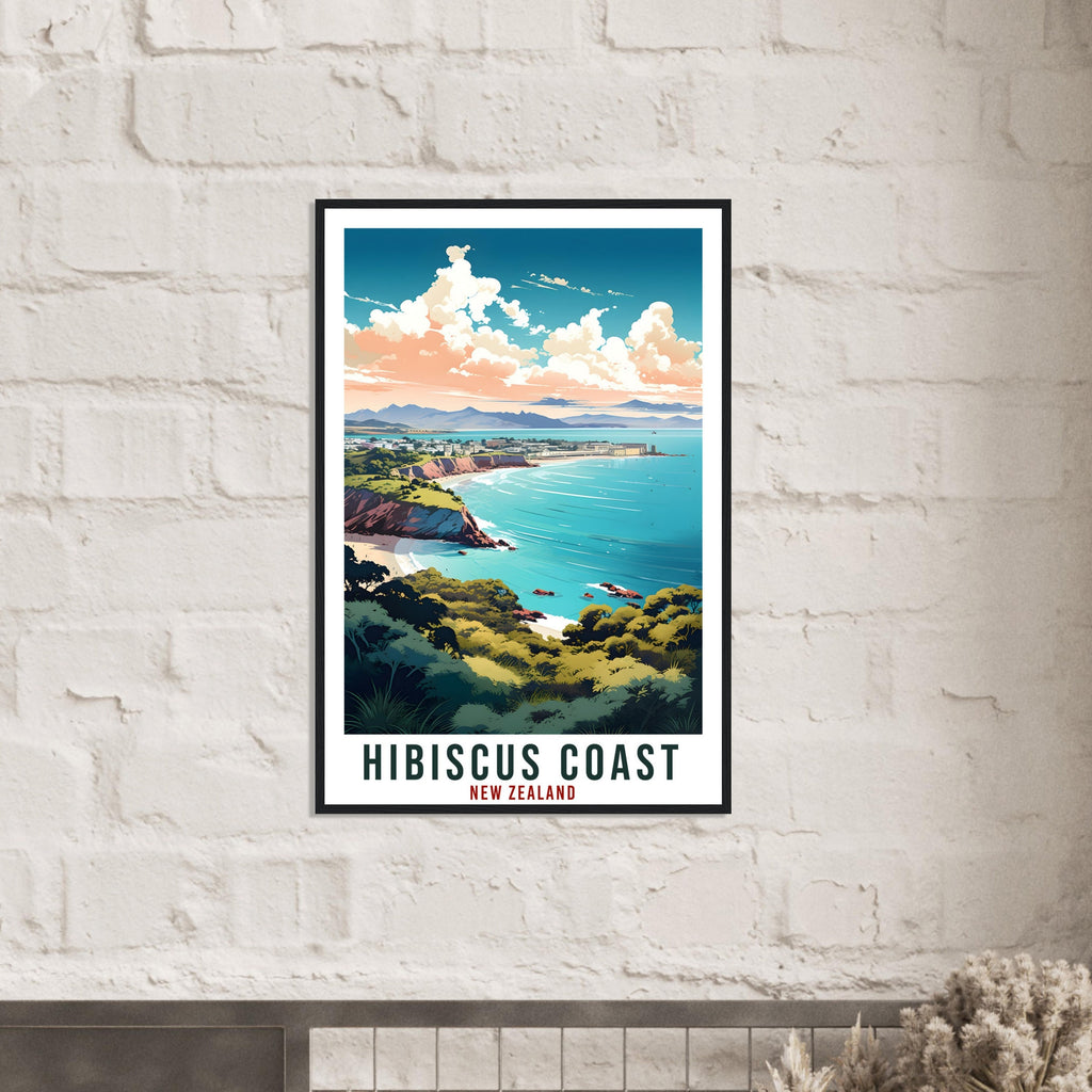 Hibiscus Coast Travel Print Wall Art Hibiscus Coast New Zealand Artwork Art Gifts Hibiscus Coast Travel Poster New Zealand Art Lovers Gift