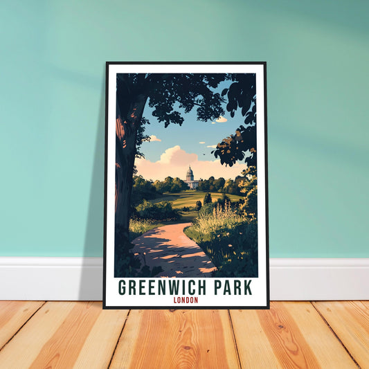 Greenwich Park London Travel Print English Wall Art Wall Hanging Travel Art Gift Greenwich Travel Poster London City Artwork Art Lover Gift