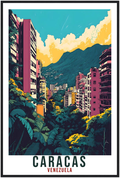 Caracas Travel Print Venezuela Home Decor Caracas Wall Art Gift Wall Hanging Art Lover Caracas Venezuelan Artwork Travel Poster Travel Gift