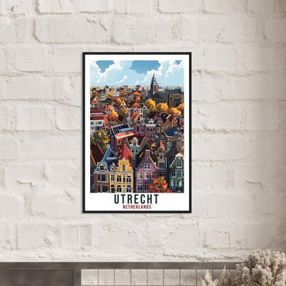 Utrecht Travel Print Holland Wall Art Wall Hanging Home Décor Utrecht Gift Art Lovers Gift Dutch Artwork Gift The Netherlands Travel Poster