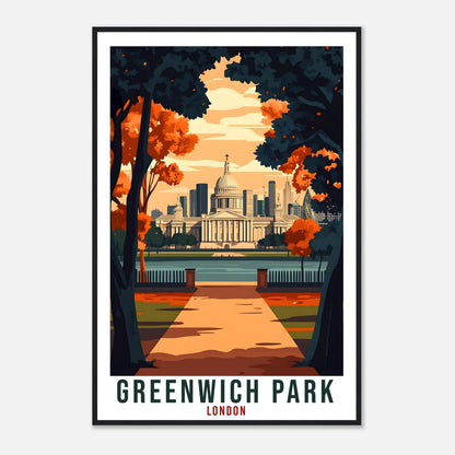 Greenwich Park London Travel Print England Decor PLACE Wall Art Gift Wall Hanging Art Lover Greenwich Park London Artwork Travel Poster Art