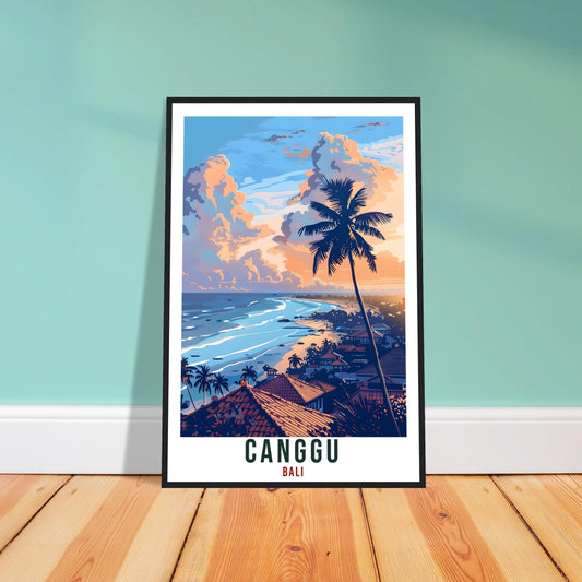 Canggu Bali Travel Print Bali Wall Art Wall Hanging Home Décor Canggu Gift Landmark Artwork Travel Art Lover Indonesia Canggu Travel Poster