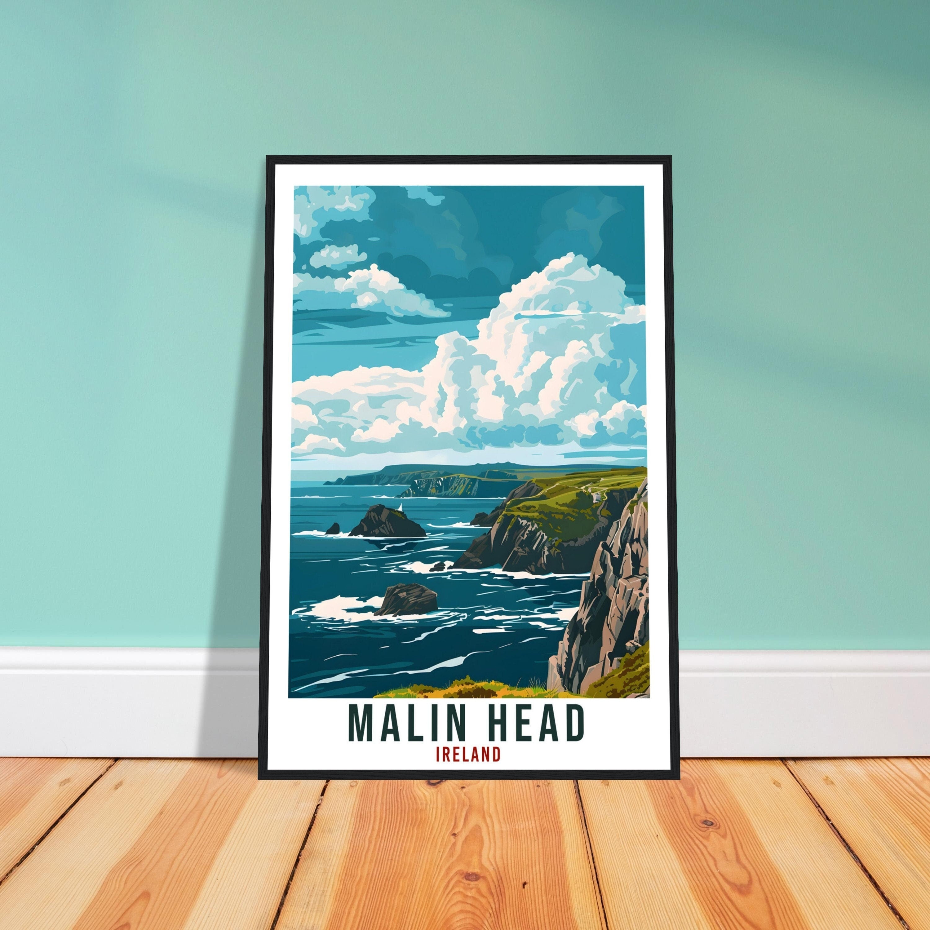 Malin Head Travel Print Ireland Wall Art Wall Hanging Home Living Décor Malin Head Gift Art Lovers Gift Irish Artwork Irish Travel Poster