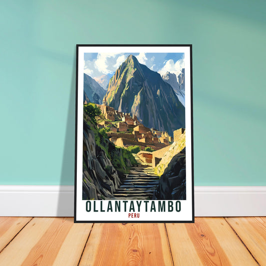 Ollantaytambo Travel Print Peru Home Decor Wall Art Gift Wall Hanging Art Lover Ollantaytambo Peruvian Artwork Travel Poster Travel Art