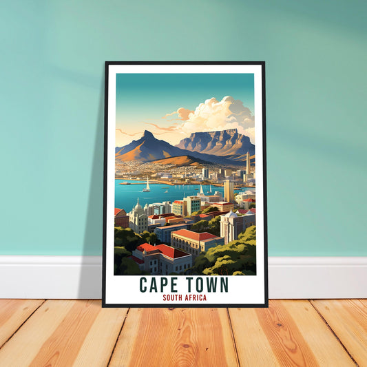 Cape Town South Africa Travel Print Wall Art Wall Hanging Home Décor Cape Town Gift Art Lovers Artwork Print South African Landmark Poster