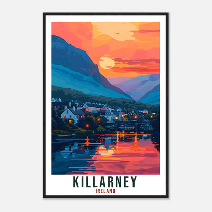 Killarney Travel Print Ireland Wall Art Wall Hanging Home Décor Killarney Gift Art Lovers Gift Irish Artwork Gift Ireland Travel Poster