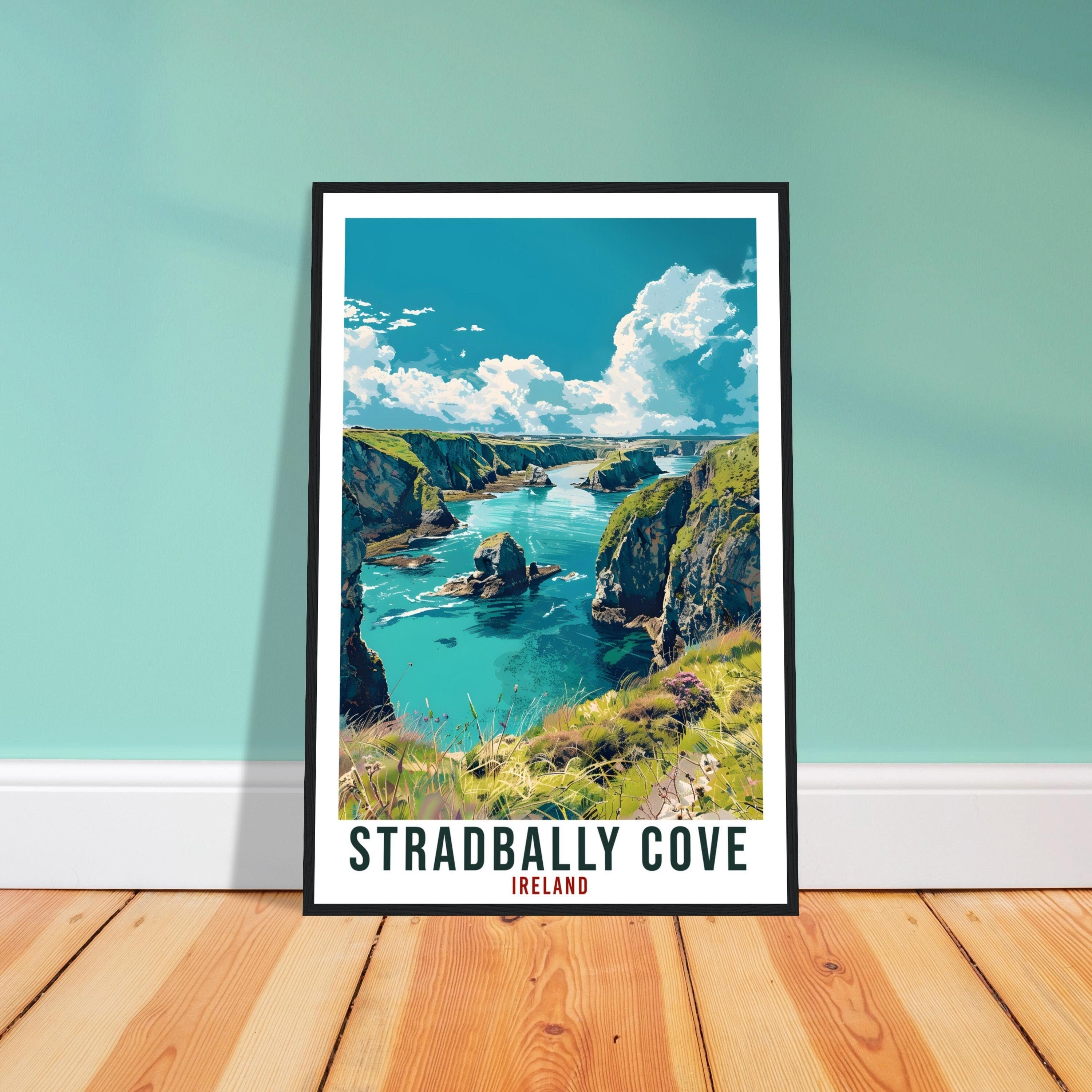 Stradbally Cove Travel Print Ireland Wall Art Wall Hanging Décor Stradbally Cove Gift Art Lover Waterford Artwork Gift Ireland Travel Poster