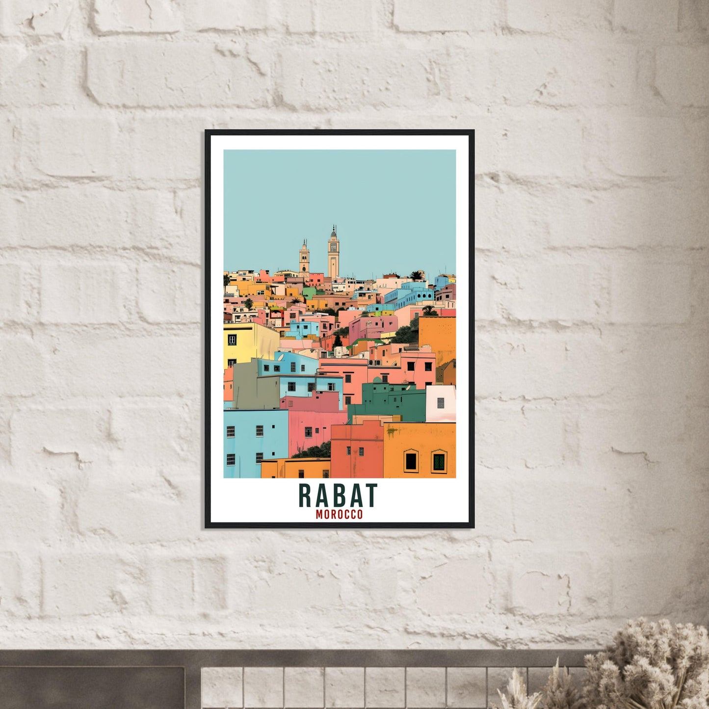 Rabat Morocco Travel Print Rabat Wall Art Wall Hanging Home Décor Rabat Gift Art Lovers Morocco Artwork Gift Print African Landmark Poster