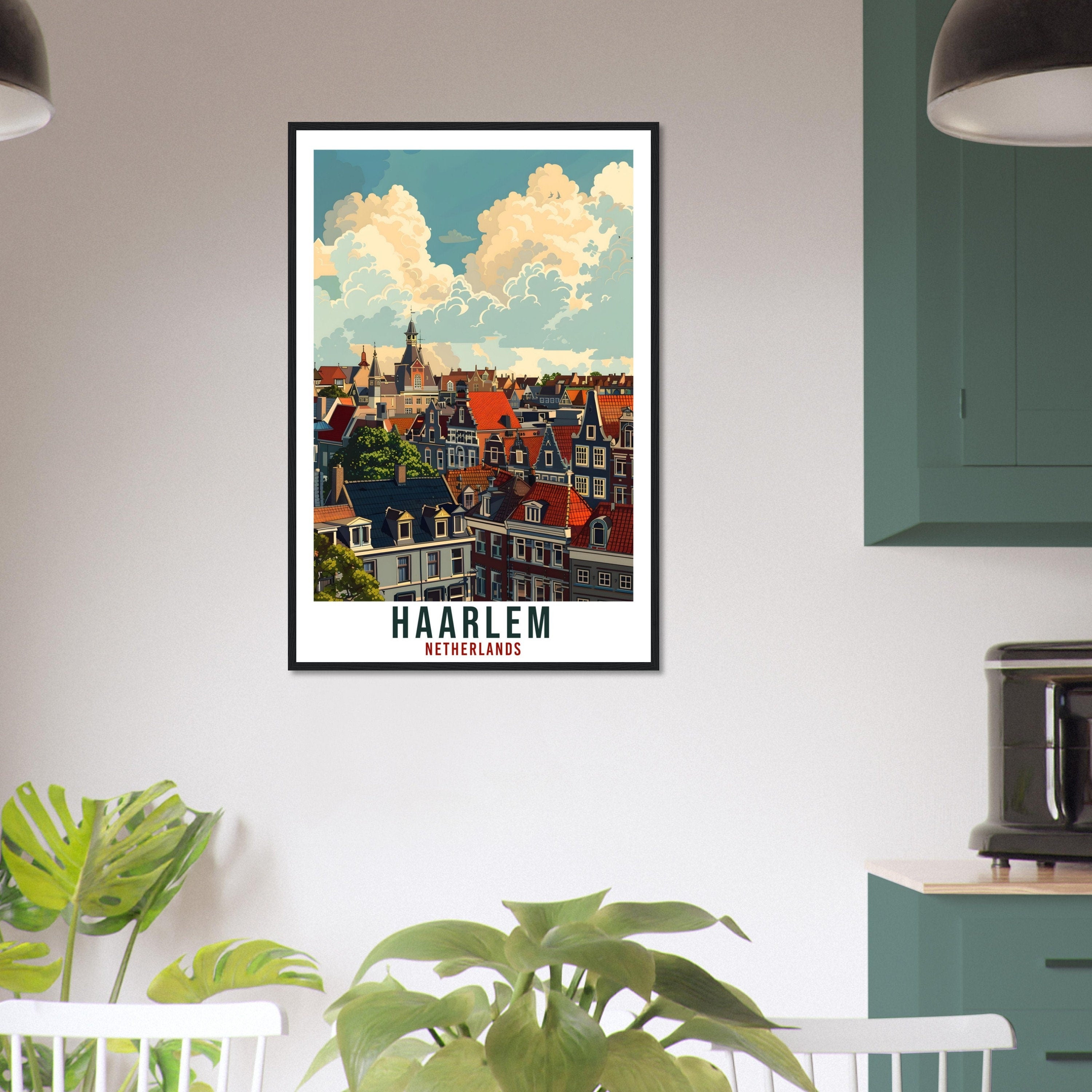 Haarlem Travel Print Holland Wall Art Wall Hanging Home Décor Haarlem Gift Art Lovers Gift Dutch Artwork Gift The Netherlands Travel Poster