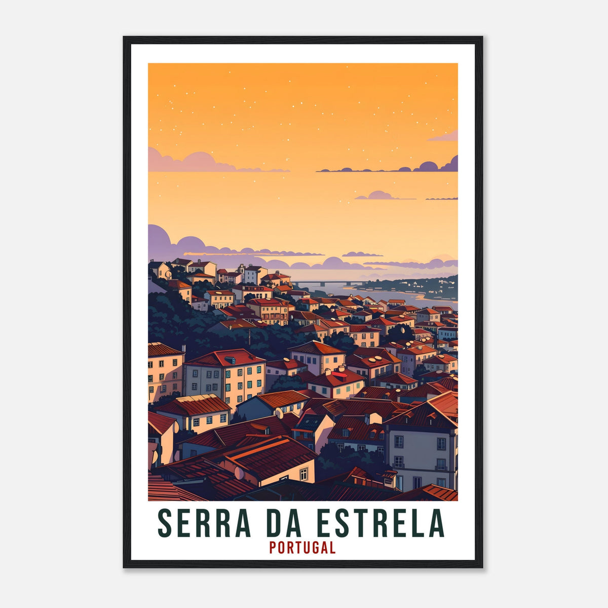 Serra Da Estrela Travel Print Portugal Wall Art Wall Hanging Home Décor Serra Da Estrela Gift Portugal Artwork Gift Portugal Travel Poster