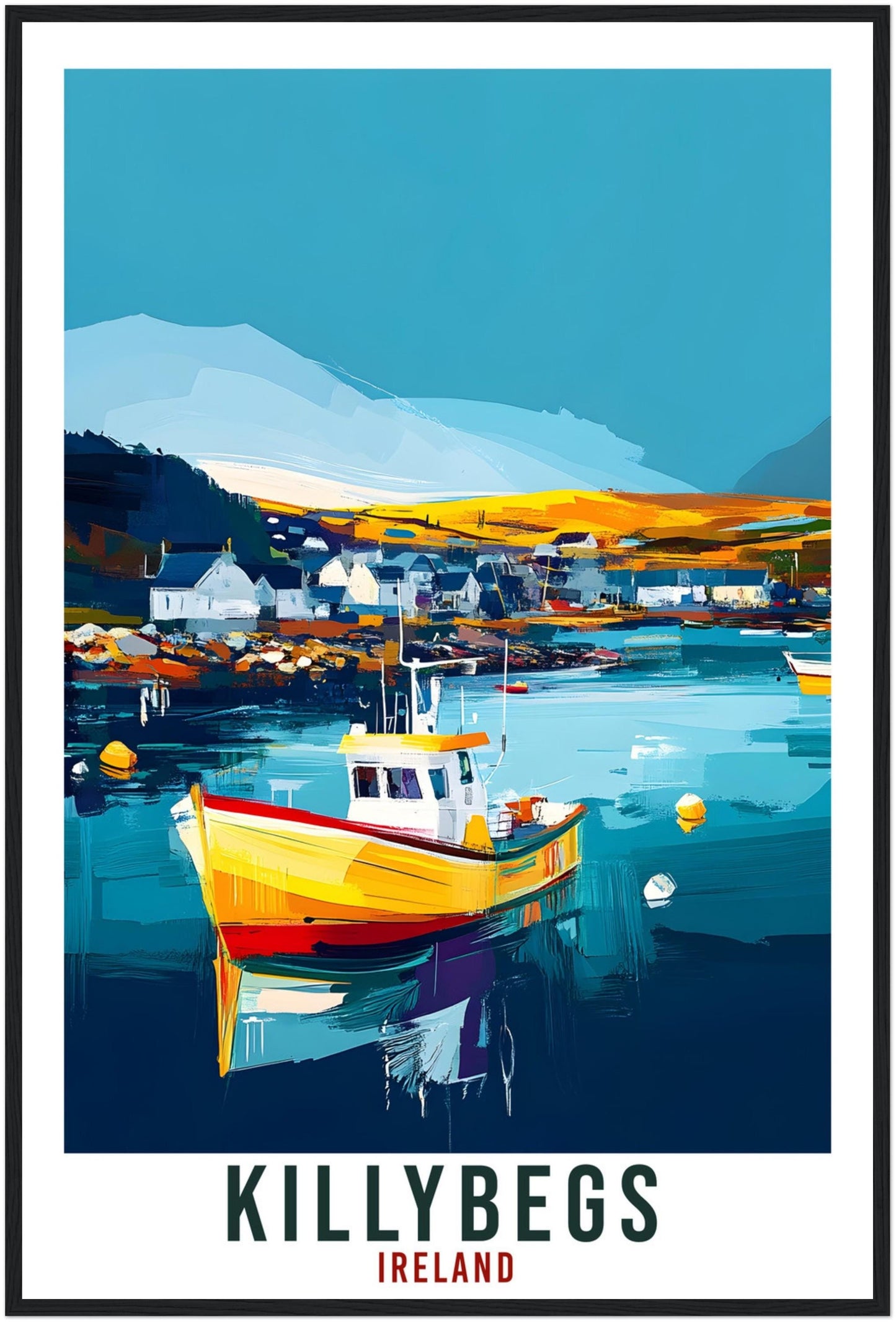 Killybegs Travel Print Ireland Home Decor Killybegs Wall Art Gift Wall Hanging Art Lover Killybegs Irish Artwork Travel Poster Ireland Art