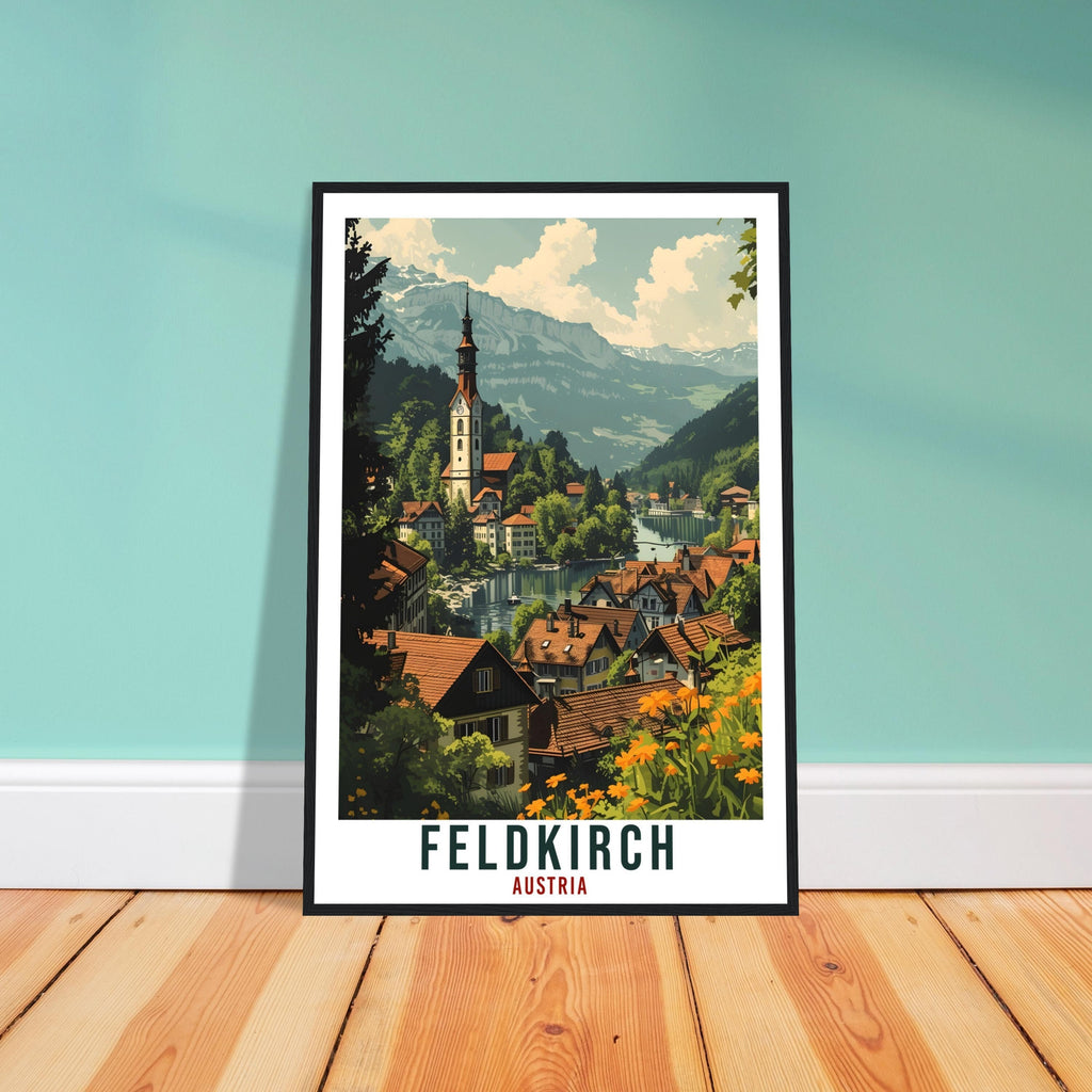 Feldkirch Gift Travel Print Austria Home Decoration Austrian Wall Art Gift Wall Hanging Art Lover Austria Artwork Feldkirch Travel Poster