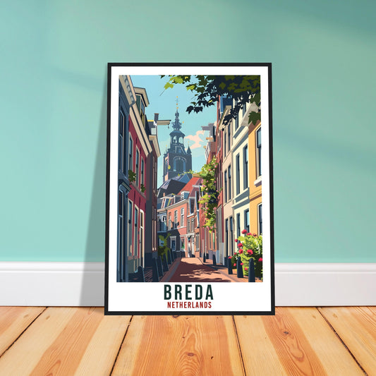 Breda Travel Print Holland Wall Art Wall Hanging Home Décor Breda Gift Art Lovers Gift Dutch Artwork Gift The Netherlands Travel Poster