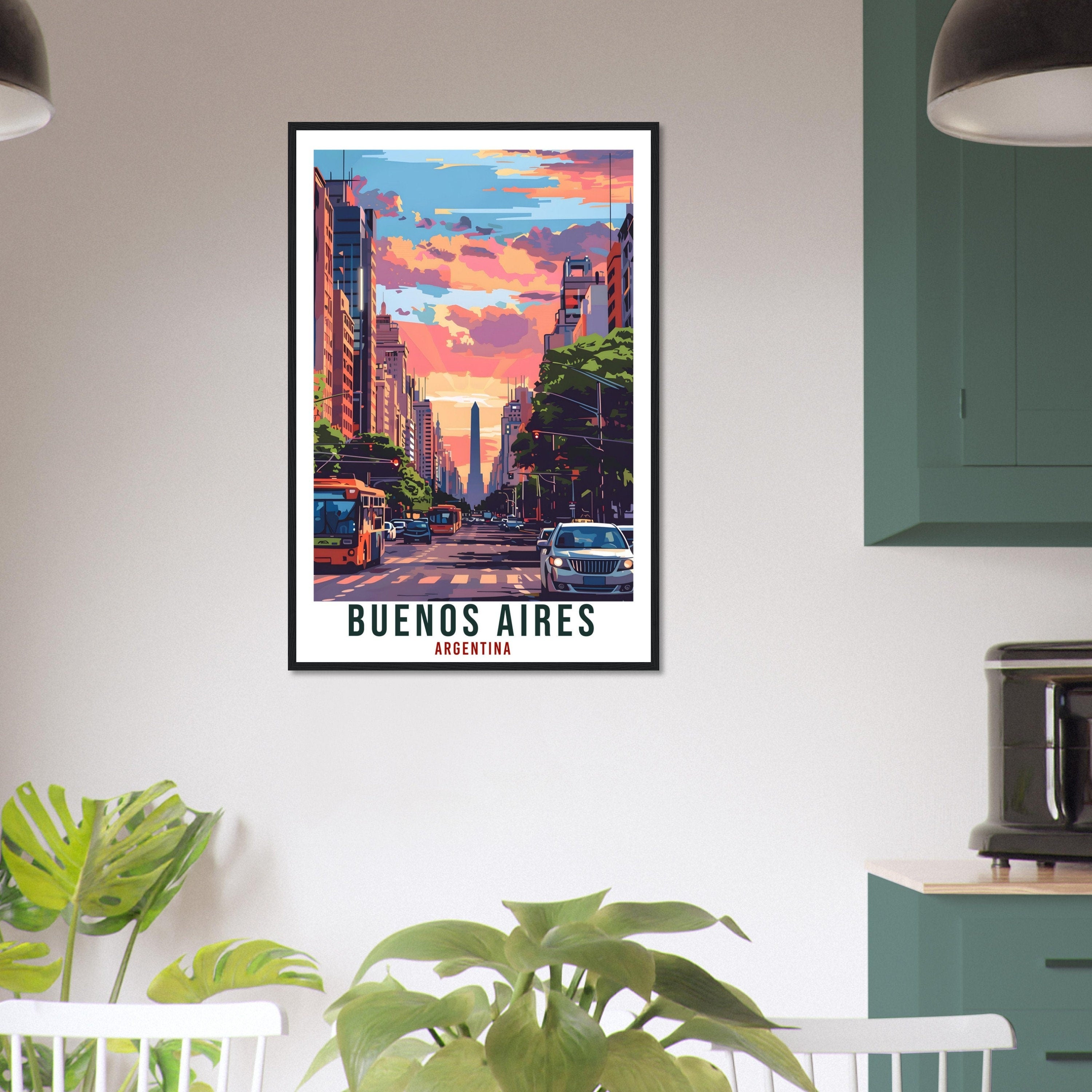 Buenos Aires Argentina Travel Print Wall Art Wall Hanging Home Décor Buenos Aires Gift Landmark Artwork Travel Art Argentina Travel Poster