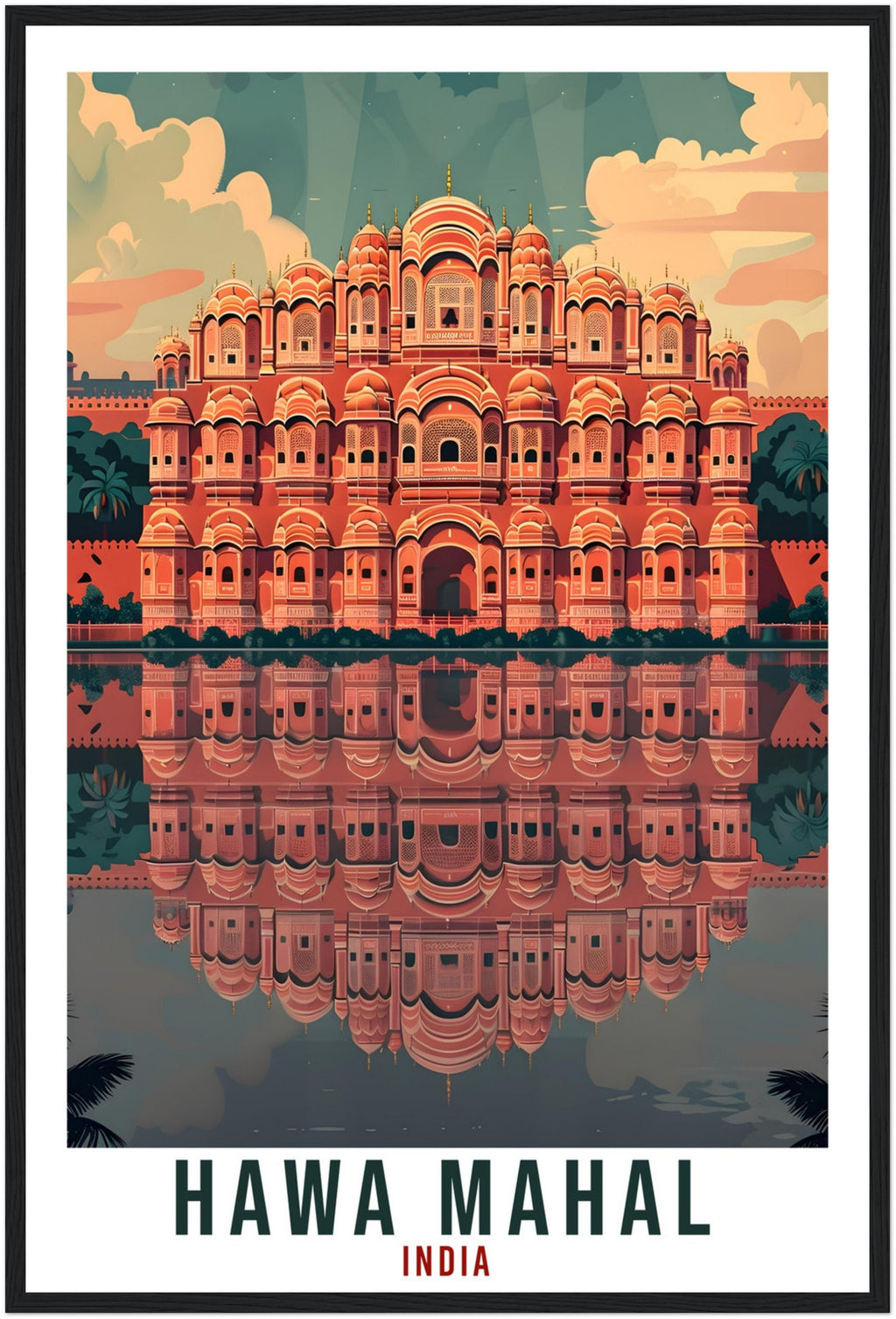 Hawa Mahal Travel Print India Home Decoration Wall Art Gift Wall Hanging Art Lover Indian Artwork India Hawa Mahal Travel Poster Print