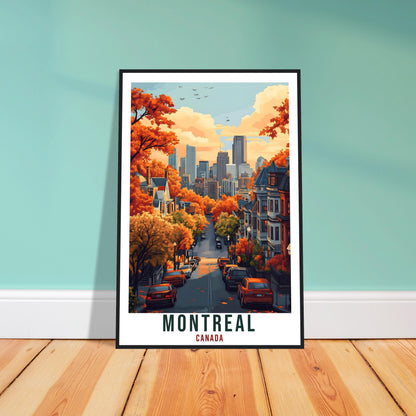 Montreal Travel Print Canada Home Decor Montreal Wall Art Gift Wall Hanging Art Lover Montreal Canadian Artwork Travel Poster Quebec Artwork