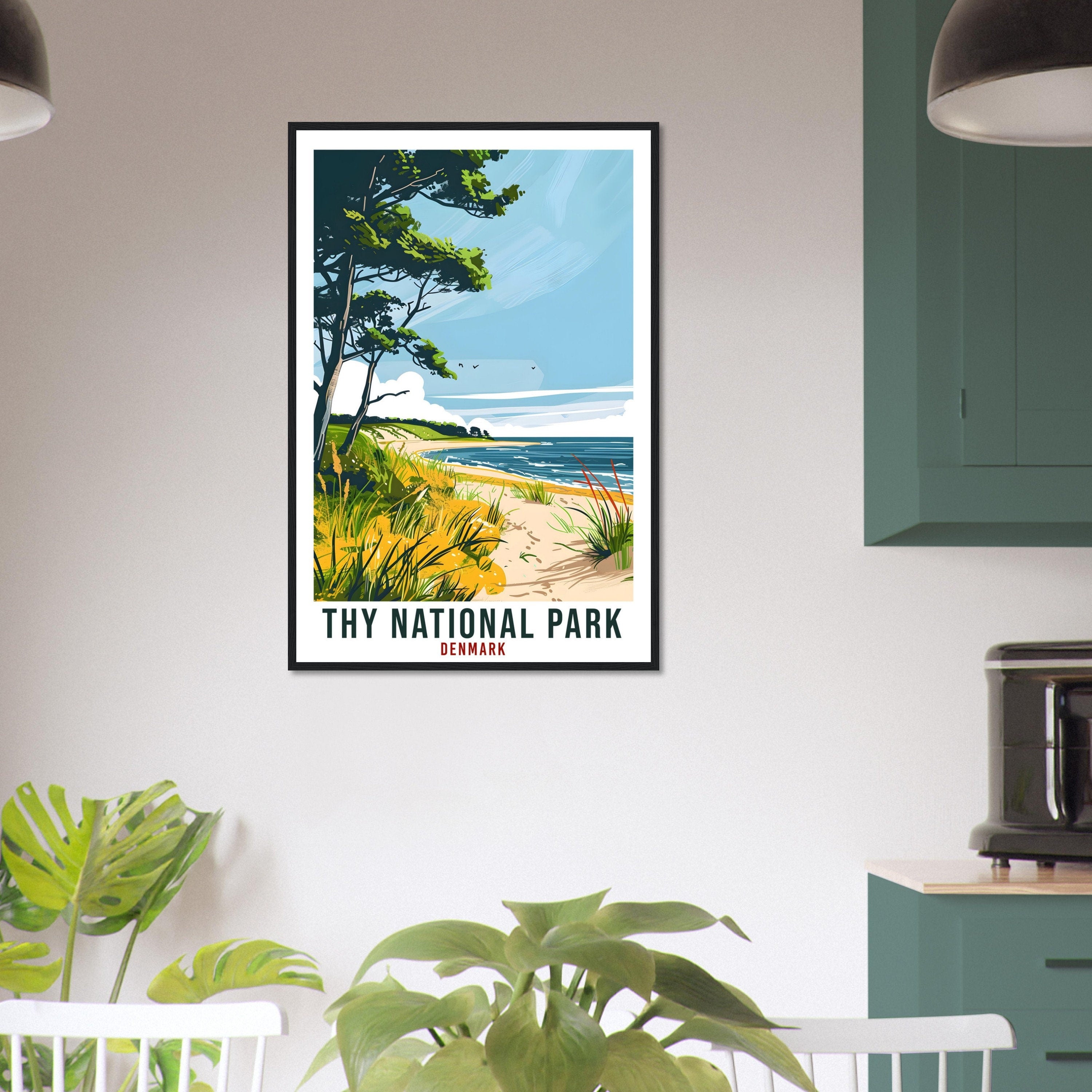 Thy National Park Travel Print Denmark Wall Art Wall Hanging Décor Thy National Park Gift Art Gift Denmark Artwork Gift Danish Travel Poster
