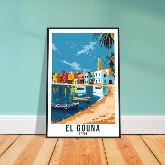 El Gouna Egypt Travel Print Egypt Wall Art Wall Hanging Home Décor El Gouna Gift Art Lovers Egypt Artwork Gift Print African Landmark Poster