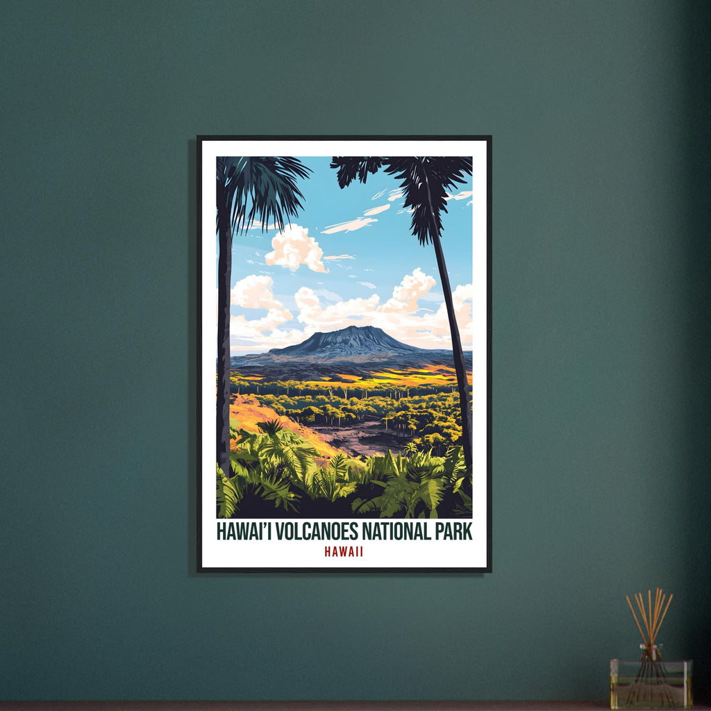 Hawai'i Volcanoes National Park USA Travel Print Wall Art Wall Hanging Home Décor Hawaii Volcanoes Gift Travel Art USA Artwork Travel Poster