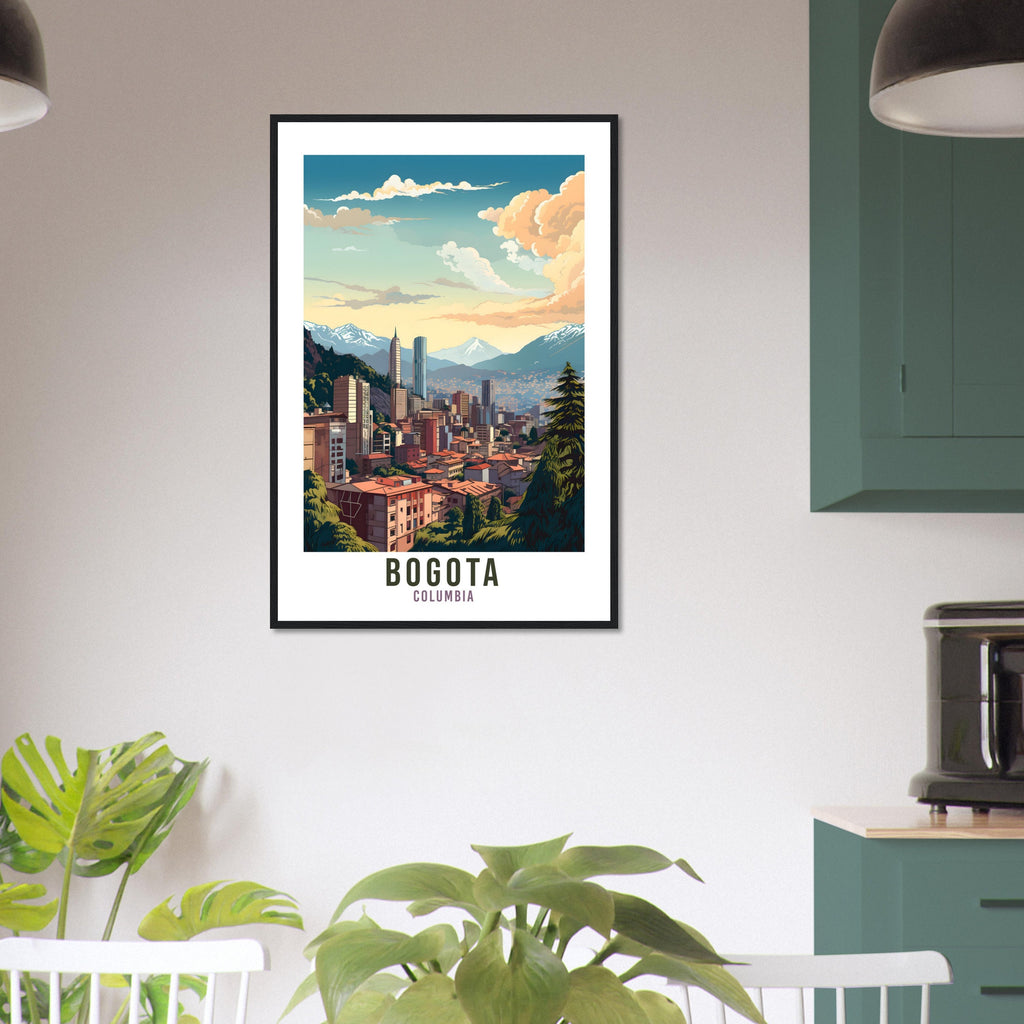 Bogota Travel Print Columbian Wall Art Bogota Wall Hanging Home Décor Gift Art Lovers Columbian Art Lover Gift Bogota Columbia Print