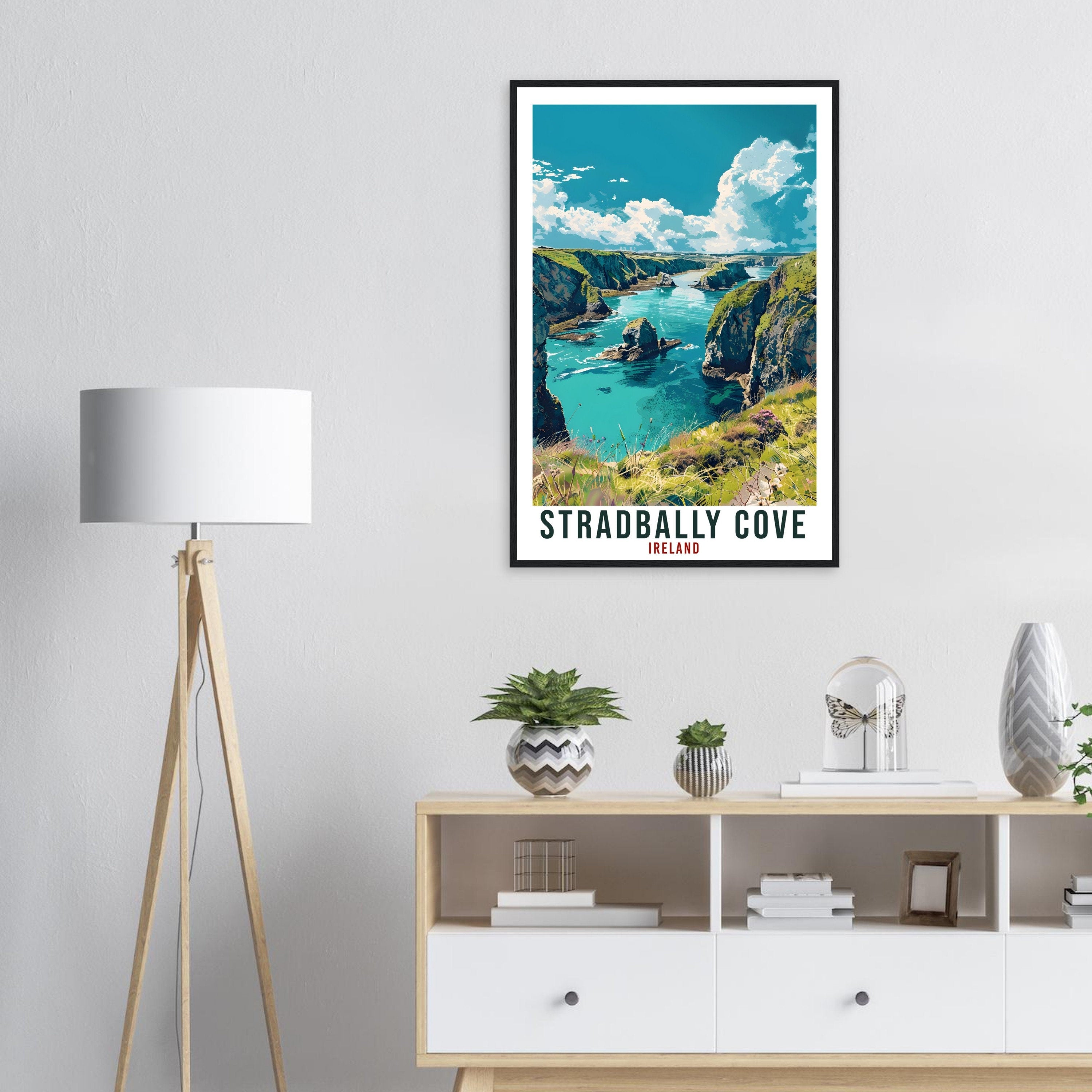 Stradbally Cove Travel Print Ireland Wall Art Wall Hanging Décor Stradbally Cove Gift Art Lover Waterford Artwork Gift Ireland Travel Poster
