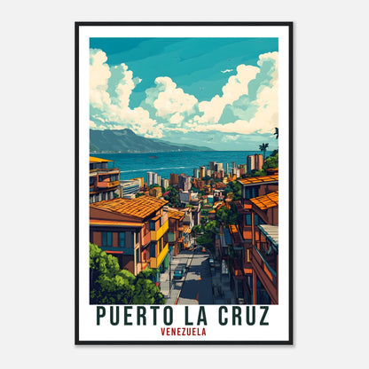 Puerto La Cruz Travel Print Venezuela Decor Wall Art Gift Wall Hanging Art Lover Puerto La Cruz Venezuelan Artwork Travel Poster Travel Art