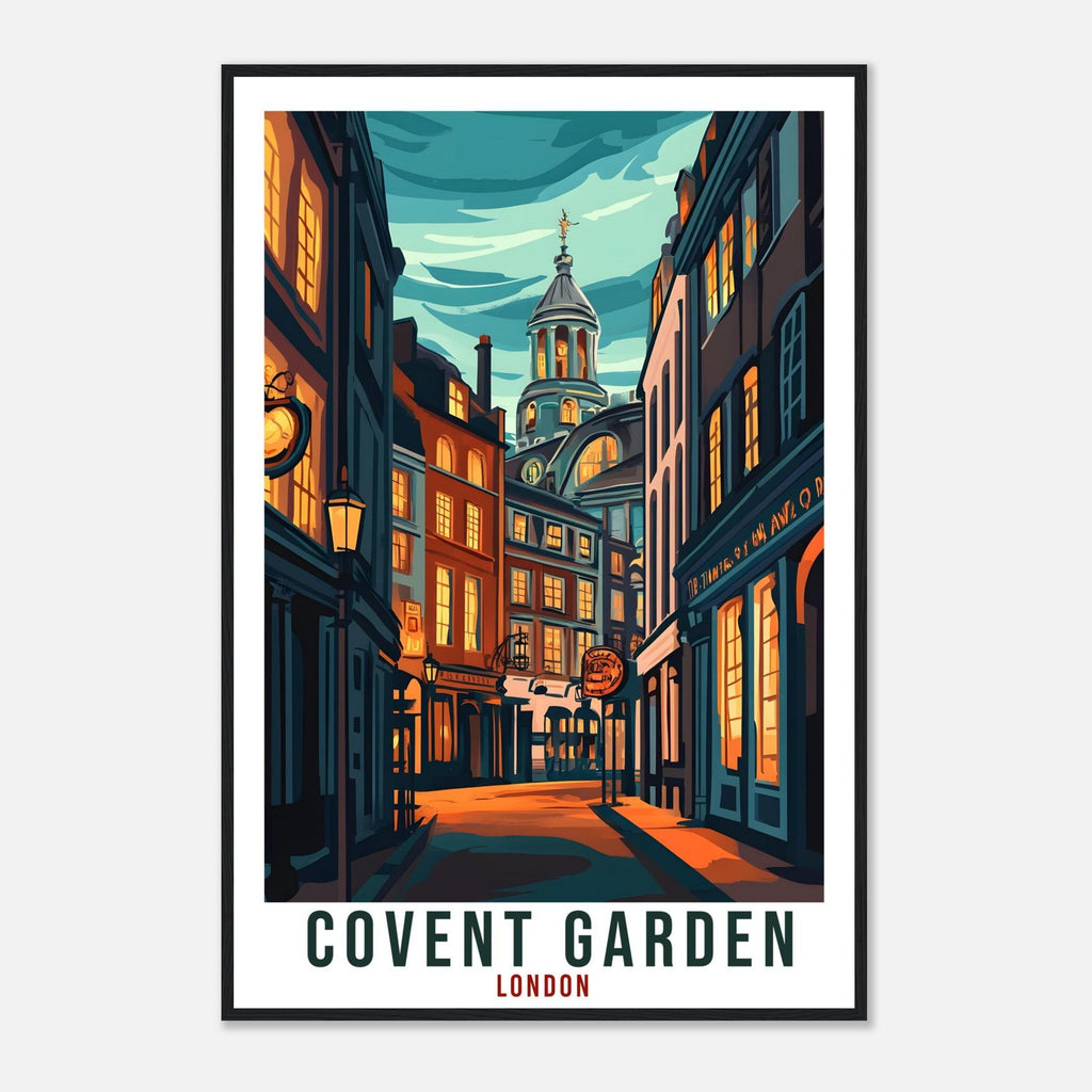 Covent Garden London Travel Print England Decor London Wall Art Gift Wall Hanging Art Lover London England Republic Artwork Travel Poster UK