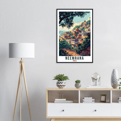 Neemrana Travel Print India Home Decoration Wall Art Gift Wall Hanging Art Lover Indian Artwork India Neemrana Travel Poster Cityscape Print
