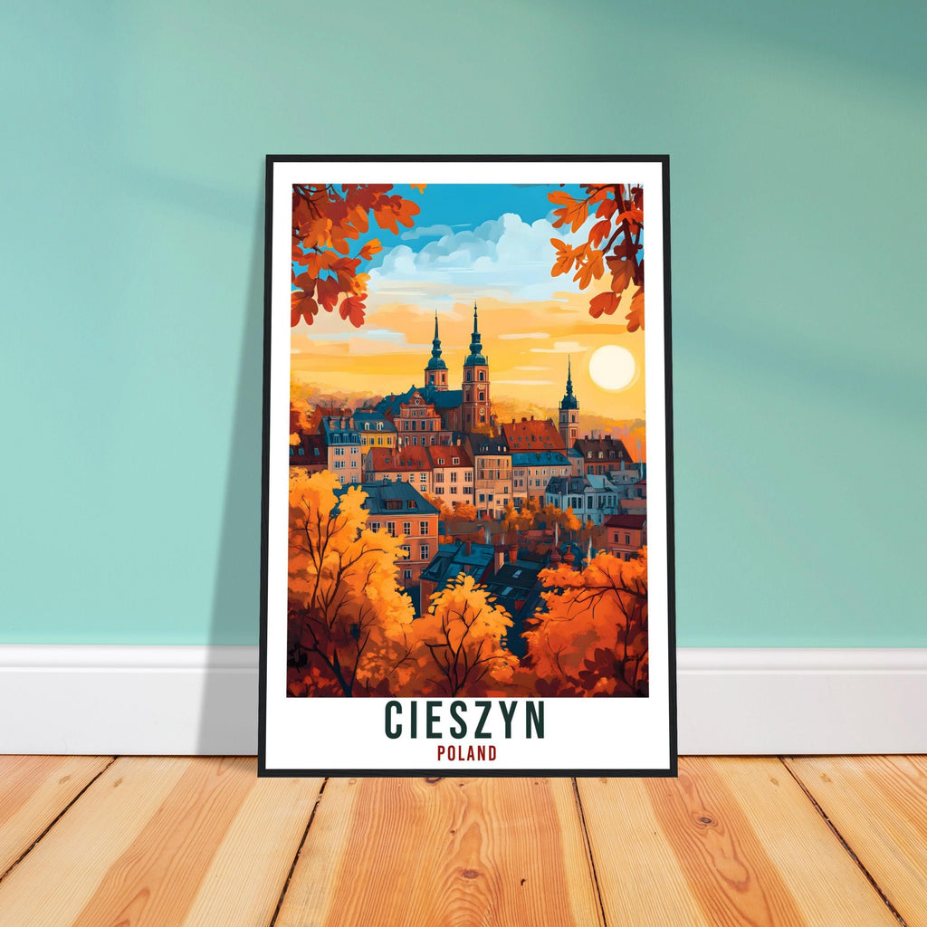 Cieszyn Travel Print Poland Home Decor Cieszyn Wall Art Gift Wall Hanging Art Lover Cieszyn Polish Artwork Travel Poster Poland Travel Art