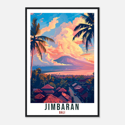 Jimbaran Bali Travel Print Bali Wall Art Wall Hanging Home Décor Jimbaran Gift Landmark Artwork Travel Art Indonesia Jimbaran Travel Poster