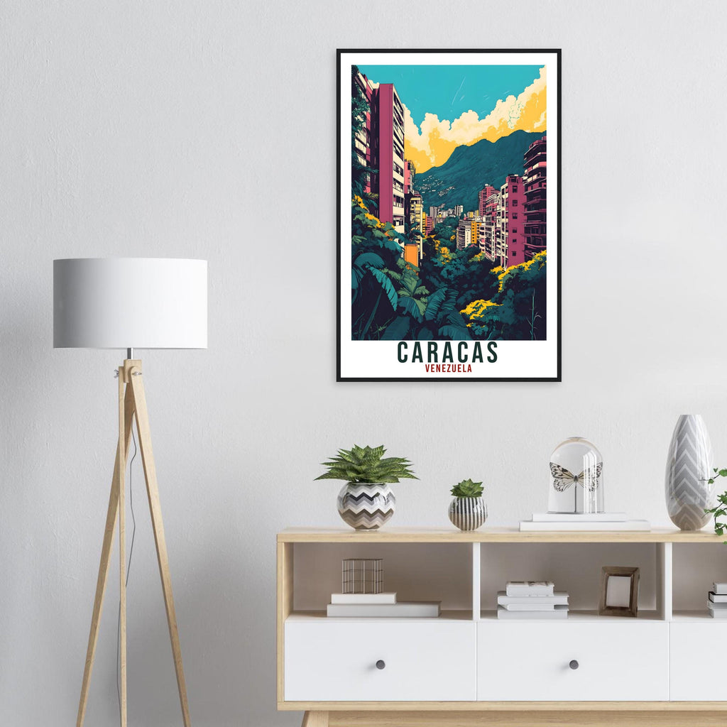 Caracas Travel Print Venezuela Home Decor Caracas Wall Art Gift Wall Hanging Art Lover Caracas Venezuelan Artwork Travel Poster Travel Gift