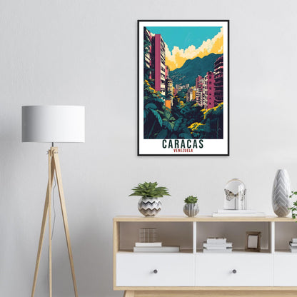 Caracas Travel Print Venezuela Home Decor Caracas Wall Art Gift Wall Hanging Art Lover Caracas Venezuelan Artwork Travel Poster Travel Gift