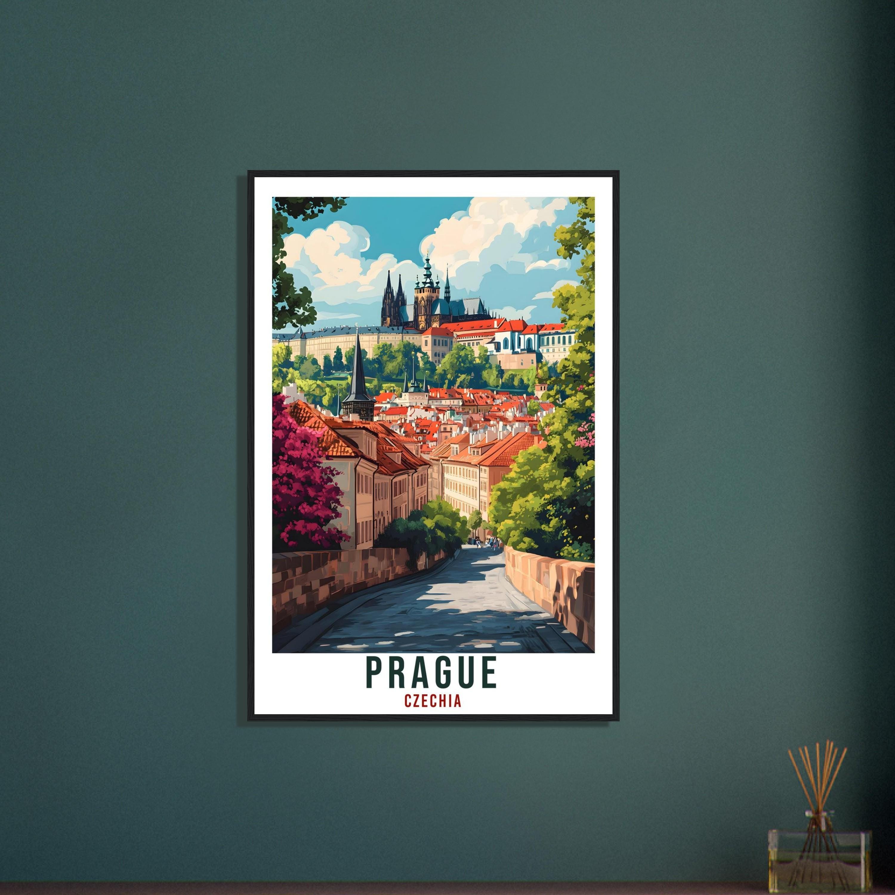 Prague Travel Print Czechia Home Decor Prague Wall Art Gift Wall Hanging Art Lover Prague Czech Republic Artwork Travel Poster Travel Art