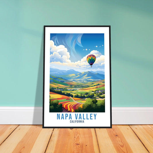 Napa Valley Vineyards Travel Print Napa Valley Wall Art Wall Hanging Napa Valley Gift Travel Poster California Art Lover Gift Napa Valley