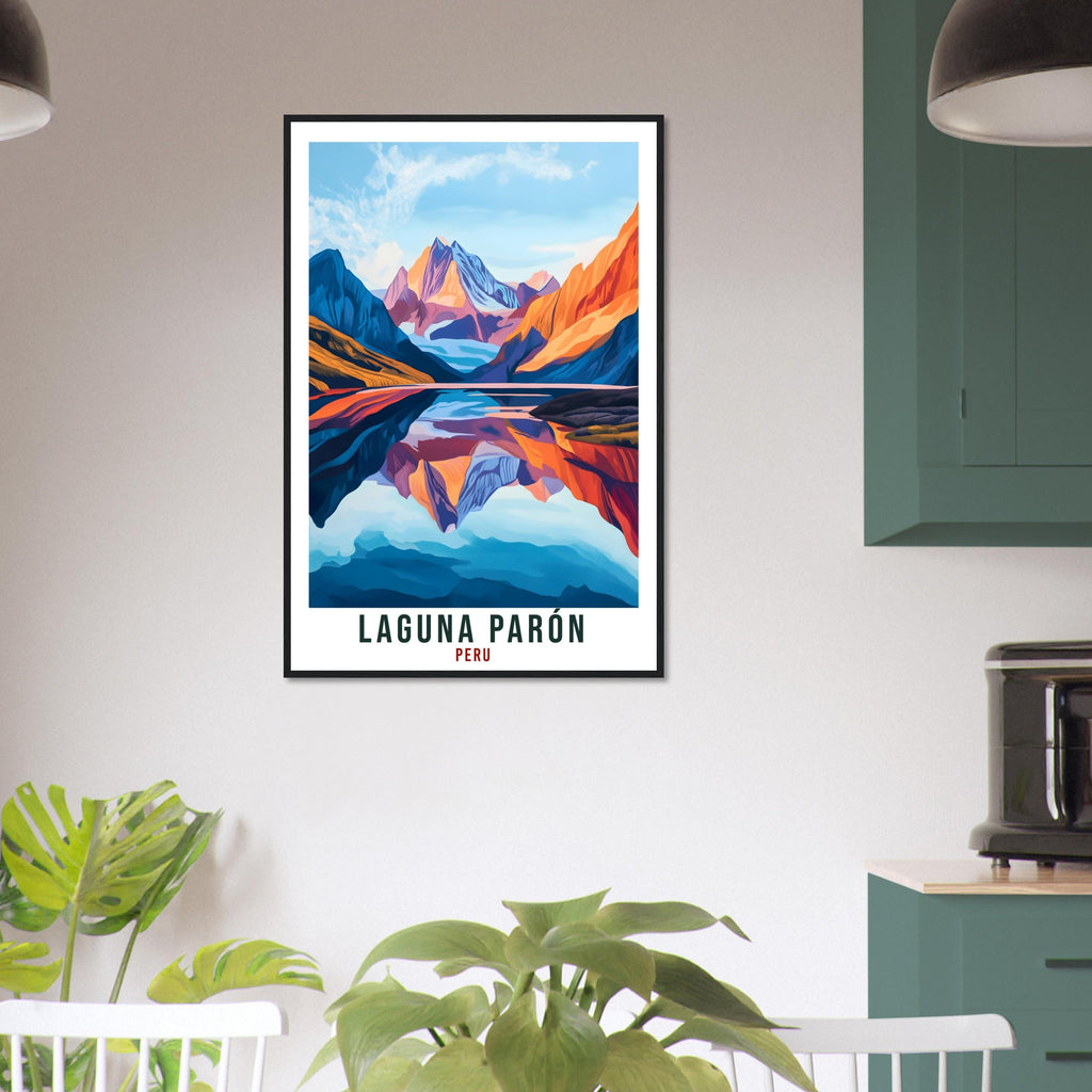 Laguna Parón Travel Print Peru Home Decor Wall Art Gift Wall Hanging Art Lover Laguna Parón Peruvian Artwork Travel Poster Peru Travel Art