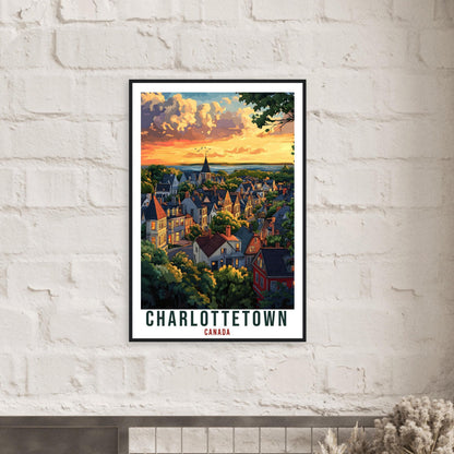 Charlottetown Travel Print Canada Home Decor PLACE Wall Art Gift Wall Hanging Art Lover Charlottetown Canadian Artwork Travel Poster Art