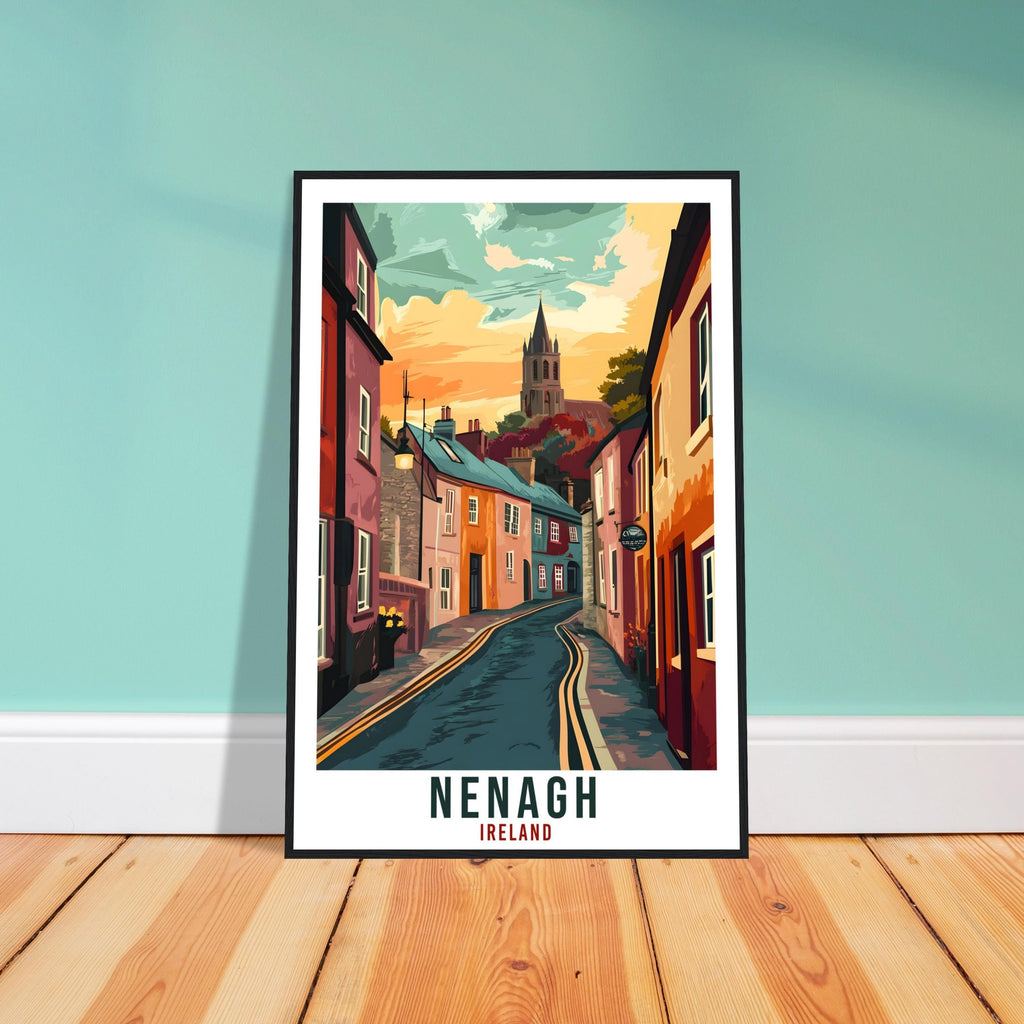 Nenagh Travel Print Ireland Home Decor Nenagh Wall Art Gift Wall Hanging Art Lover Nenagh Irish Artwork Travel Poster Ireland Travel Art