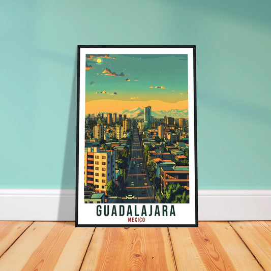 Guadalajara Mexico Travel Print Mexico Wall Art Wall Hanging Home Décor Guadalajara Gift Mexico Landmark Artwork South America Travel Poster