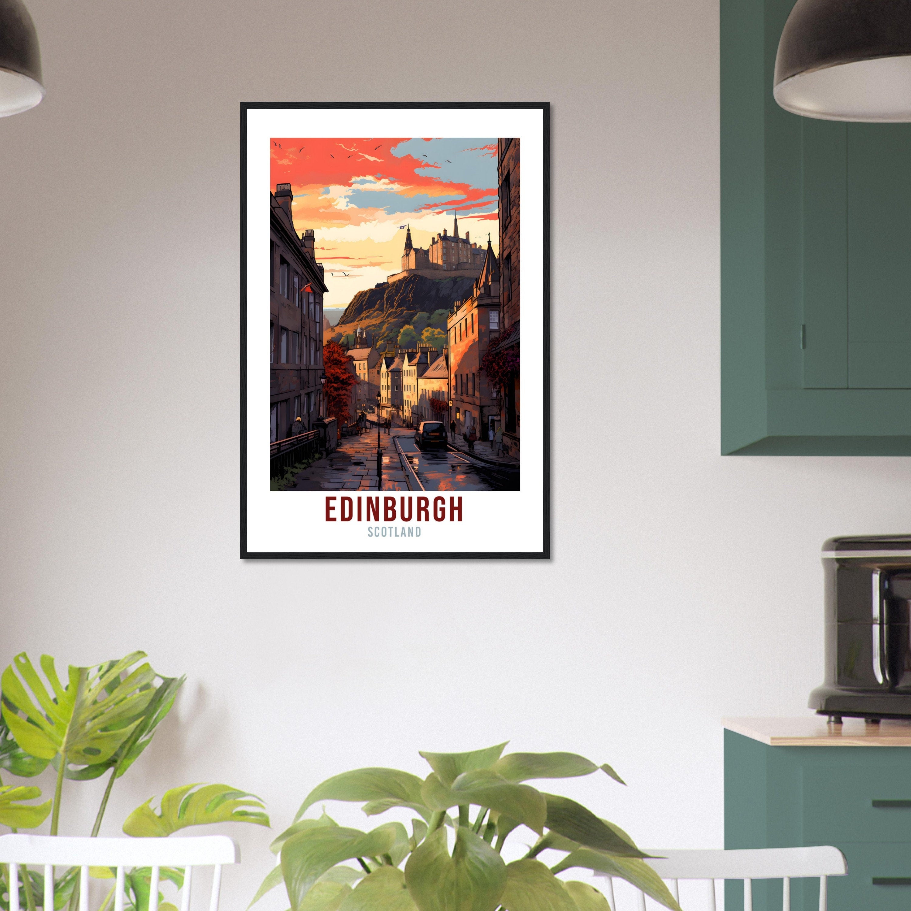 Edinburgh City Print Edinburgh Home Decor Scottish City Art Print Edinburgh Wall Art Scotland Enthusiast Holiday Gift Wall Hanging Edinburgh
