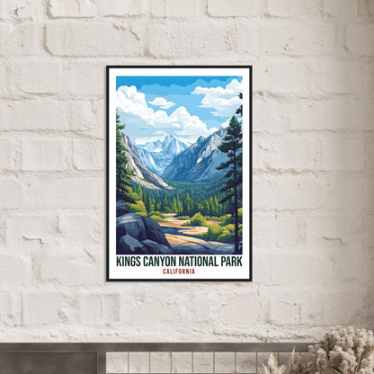 Kings Canyon National Park California USA Travel Print Wall Art Wall Hanging Décor Kings Canyon Gift Travel Art USA Artwork Travel Poster