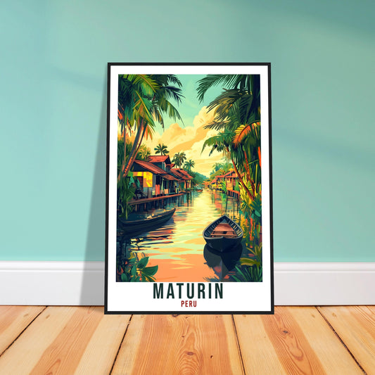 Maturin Travel Print Peru Home Decor Maturin Wall Art Gift Wall Hanging Art Lover Maturin Peruvian Artwork Travel Poster Travel Art Peru