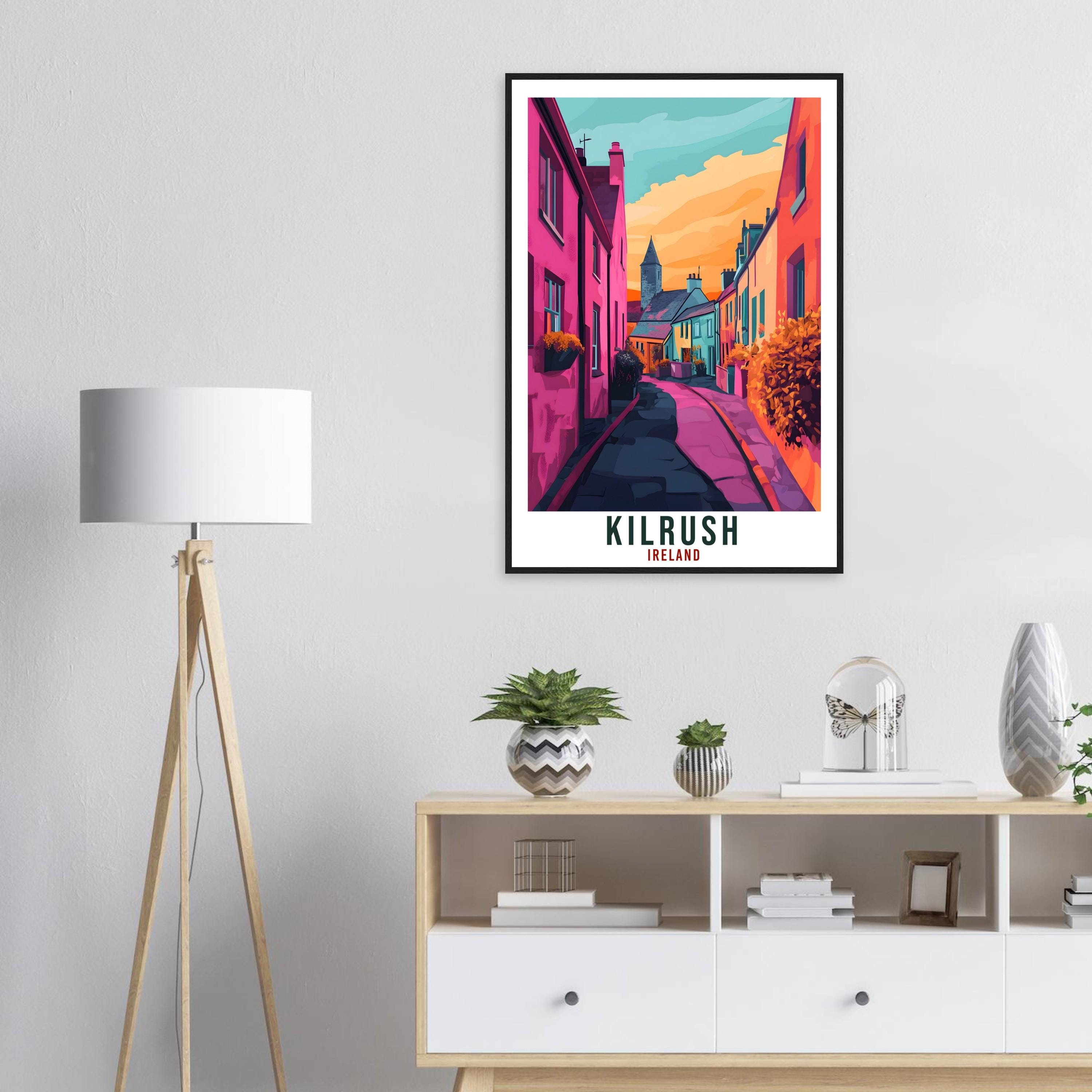 Kilrush Travel Print Ireland Home Decor Kilrush Wall Art Wall Hanging Art Lover Irish Artwork Travel Poster Kilrush Clare Ireland Travel Art