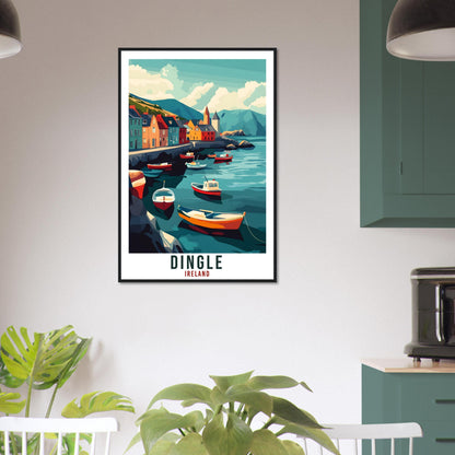 Dingle Travel Print Ireland Home Decor Dingle Wall Art Wall Hanging Art Lover Irish Artwork Travel Poster Dingle Ireland Travel Art Gift