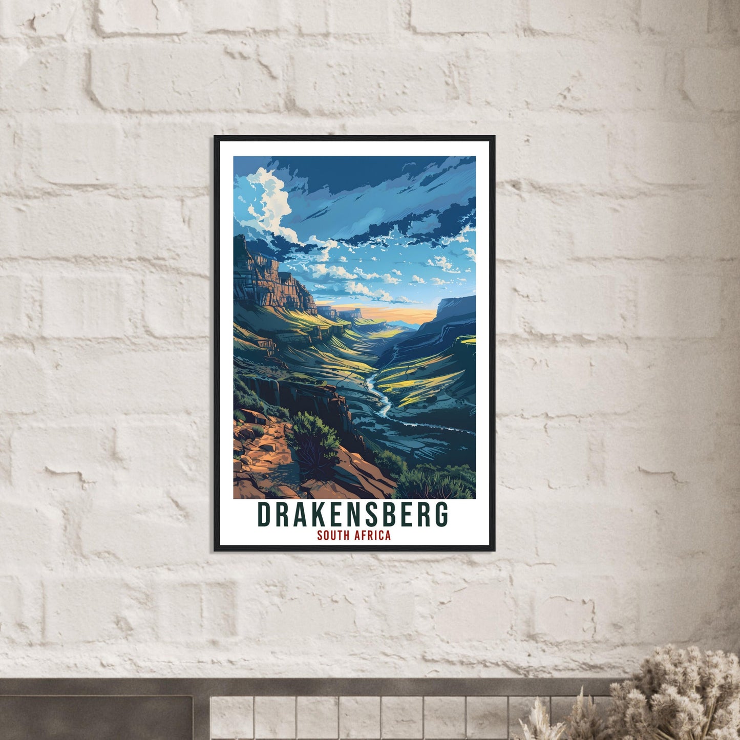 Drakensberg South Africa Travel Print Wall Art Wall Hanging Home Décor Drakensberg Gift Art Lovers Artwork Gift Print South African Poster