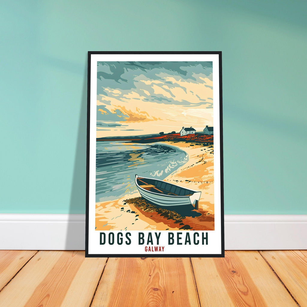 Dogs Bay Beach Travel Print Ireland Wall Art Wall Hanging Décor Dogs Bay Galway Gift Art Lovers Irish Artwork Gift Ireland Travel Poster
